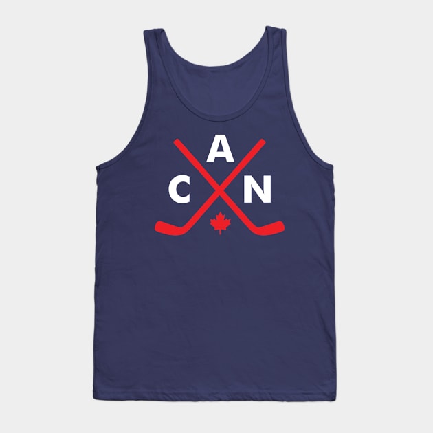 Canadian Hockey Tank Top by PodDesignShop